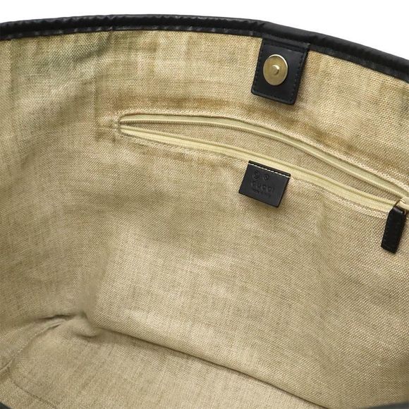 Gucci Micro Guccissima Tote Bag Shoulder Bag Semi Shoulder Leather Black Outlet - Picture 8 of 8